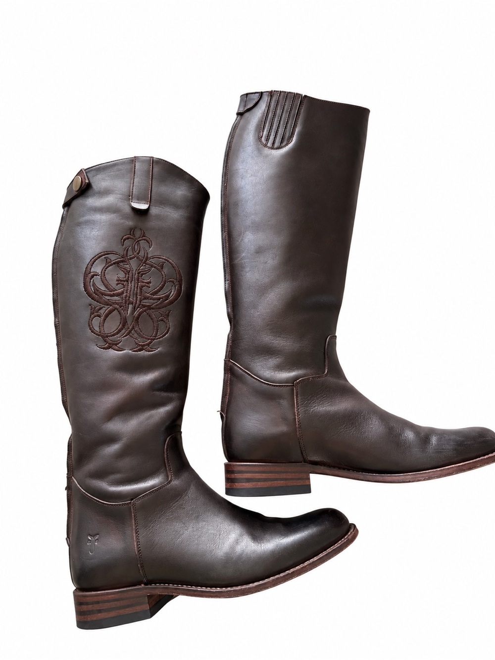 Frye Women’s Tall Brown Leather Riding Boots Sz 9